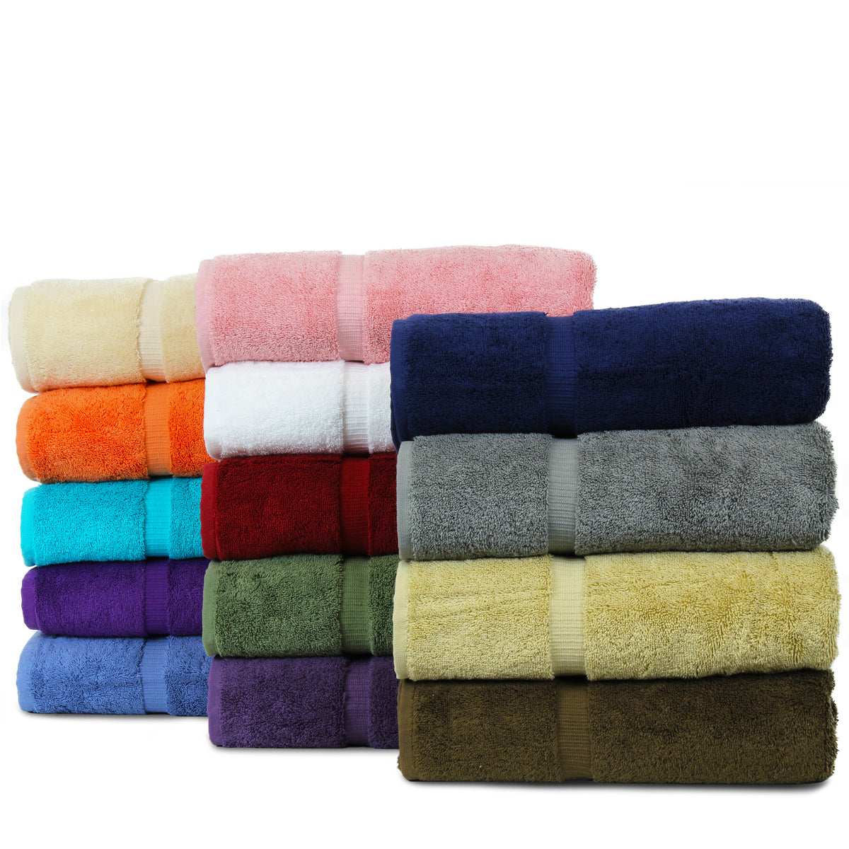 Cotton Bay® Essential™ Bath Towel Cam 25x54 12 5 Lbs/dozen White, Case Of  48