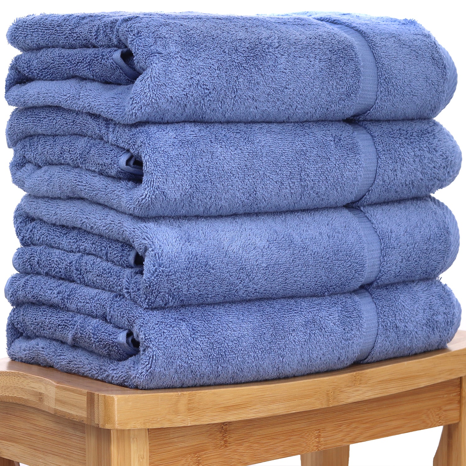 4 PIECE LUXURY LARGE SIZE BATH TOWEL SET FOR HOME HOTEL SPAS GUEST