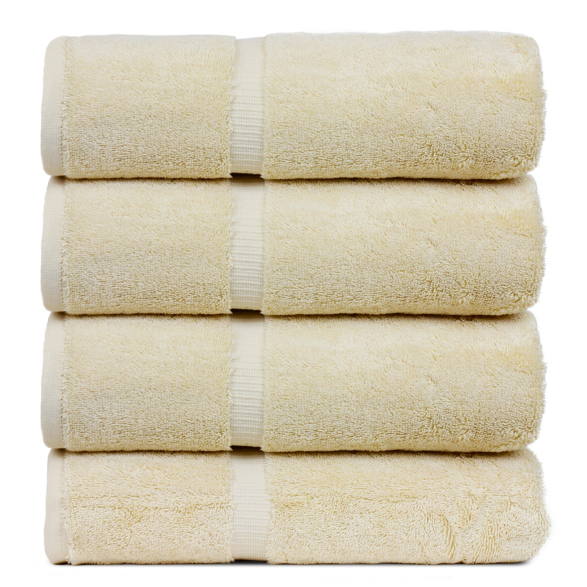 Authentic Hotel and Spa Turkish Cotton Bath Towels (Set of 4) White