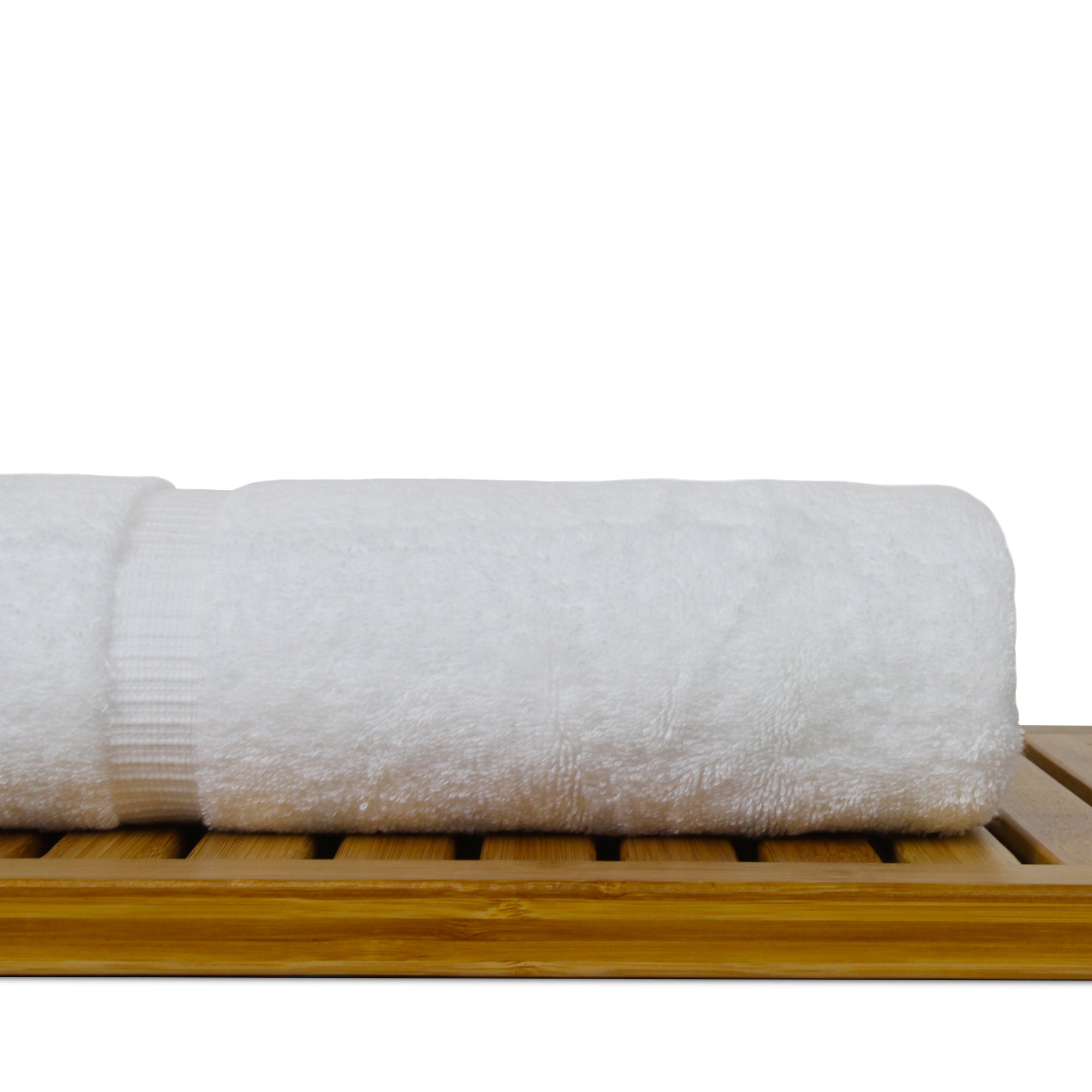 Bare Cotton Luxury Hotel & Spa Towel 100% Genuine Turkish Cotton Hand Towels, White - Set of 6