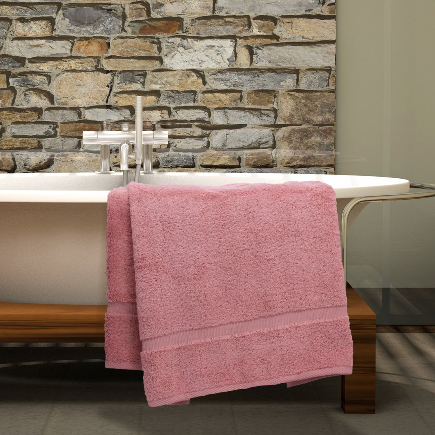 4 PIECE LUXURY LARGE SIZE BATH TOWEL SET FOR HOME HOTEL SPAS GUEST
